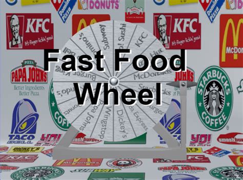 fast food wheel decide